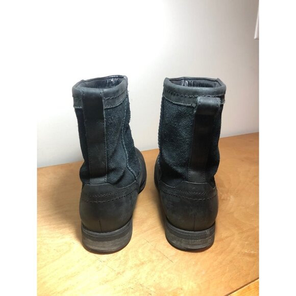 UGG Australia Men’s Black Leather Winter Boots Size 10 main image 7